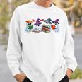 Ghost Book Reading Halloween Books Lover Teacher Kids Performance Sweatshirt Gifts for Him