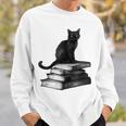 Goth Mystical Gothic Books & Cat Sweatshirt Gifts for Him