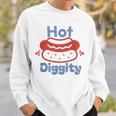 Hot Diggity Dog Hot Dog Bbq Grilling 4Th Of July Sweatshirt Gifts for Him