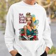 Hot Girls Read Books Spicy Bookish Girl Dark Romance Reader Raglan Baseball Tee Sweatshirt Gifts for Him