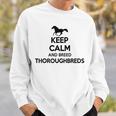Keep Calm And Breed ファーマーブリーダー 馬サラブレッド スウェットシャツ 彼への贈り物
