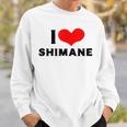 I Lovehimane 愛 ハート 島根 島根県 日本 お土産 かわいい おしゃれ スウェットシャツ 彼への贈り物