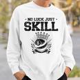 No Luck Justkill ビリヤードキュー プールスヌーカー スウェットシャツ 彼への贈り物