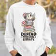 Opossum Book Lover Meme Kawaii Sarcastic Humor Women Sweatshirt Gifts for Him