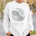 Palo Alto カリフォルニア コーディネート 地図 故郷 スウェットシャツ 彼への贈り物