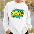 POW Vintage Superhero Comic Book Sound Effect Tshirt Sweatshirt Gifts for Him