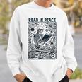 Read In Peace Book Lover Bookworm Skeleton Book Lover Sweatshirt Gifts for Him