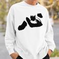 「ビッグハート」書道 長袖tシャツ スウェットシャツ 彼への贈り物