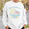 まるもふびより ティーカップ スウェットシャツ 彼への贈り物