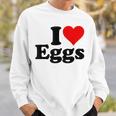 アイラブエッグアイハートエッグ スウェットシャツ 彼への贈り物