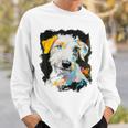 アイリッシュウルフハウンド 犬 モチーフ ペット 青い目 アイリッシュウルフハウンド スウェットシャツ 彼への贈り物