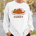 カレー カレーライス イラスト 手書き かわいい おしゃれ Curry 洋食 おもしろ スウェットシャツ 彼への贈り物
