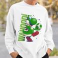 ザ・スーパーマリオギャラクシー・ムービー Action Yoshi 長袖tシャツ スウェットシャツ 彼への贈り物