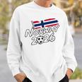 ノルウェー サッカー フットボール 試合 プレーヤー ファン ノルウェー国旗 スウェットシャツ 彼への贈り物