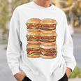 ハンバーガーデイパック ハンバーガー 6パック 腹筋 フェイク腹筋ジム スウェットシャツ 彼への贈り物