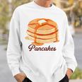 ホットケーキ パンケーキ Pancakes バター はちみつ イラスト 喫茶店 洋菓子 レトロ 水彩 綺麗 かわいい スウェットシャツ 彼への贈り物