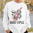 レトロ オクトパス クラーケン ギターを弾く Rock-Topus ギタリスト スウェットシャツ 彼への贈り物