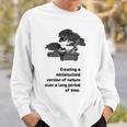 盆栽 松 園芸 庭いじり オーガニック 伝統 わびとさび 庭師 渋かっこいい 長袖tシャツ スウェットシャツ 彼への贈り物
