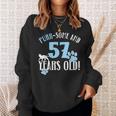 57歳の誕生日 57歳 猫 ママ 猫好き 誕生日 スウェットシャツ 彼女への贈り物