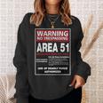 Alien Area 51 警告サイン ラスベガス Nv スウェットシャツ 彼女への贈り物