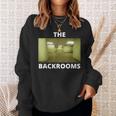 The Backrooms Creepypasta Memeへようこそ スウェットシャツ 彼女への贈り物