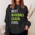 Best Baseball Coach Ever スウェットシャツ 彼女への贈り物