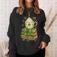 Book Lover St Patricks Day Teacher Cosy Librarycore Sweatshirt Gifts for Her