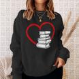 Book Nerd's Book Lover's Valentine's Day Sweatshirt Gifts for Her