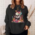 Book Reading Skull Skeleton Flowers Floral Bookish Butterfly Sweatshirt Gifts for Her Book Reading Skull Skeleton Flowers Floral Bookish Butterfly Sweatshirt Gifts for Her