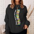 Books Are My Anatomy Spine Backbone Bookworm Reading Sweatshirt Gifts for Her