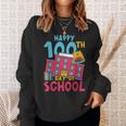 Books School Backpack Student Teacher 100 Days Of School For Men Women Kids Sweatshirt Gifts for Her