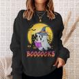 Boooks Cute Ghost Book Reading Halloween 2022 Teacher For Men Women Kids Sweatshirt Gifts for Her