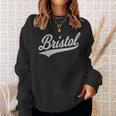 Bristol バーシティ スクリプト アスレチック スポーツ ジャージスタイル スウェットシャツ 彼女への贈り物