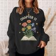 Chapter 11 Floral Book Birthday Reading Lover Sweatshirt Gifts for Her