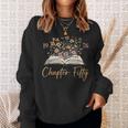 Chapter Fifty 1976 50th Birthday Wildflower Book 50 Year Old Sweatshirt Gifts for Her