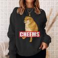 Cheems Dog おもしろ柴犬ダンクミーム スウェットシャツ 彼女への贈り物