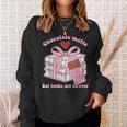 Chocolate Melts But Books Are Forever Booktrovert Sweatshirt Gifts for Her Chocolate Melts But Books Are Forever Booktrovert Sweatshirt Gifts for Her