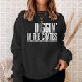 Diggin In In The Cates レコードボックス スウェットシャツ 彼女への贈り物
