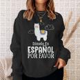 Dimelo En Espanol Por Favor 面白い スペイン語 スウェットシャツ 彼女への贈り物
