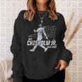 Dynamic Pose Jazz Chisholm Jr New York Baseball Mlbpa スウェットシャツ 彼女への贈り物