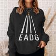 Eadg 4弦 ベースギタープレーヤー ベーシストパースペクティブ 長袖tシャツ スウェットシャツ 彼女への贈り物