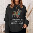 Easily Distracted By Bulldogs & Books Lover Pet Pup Sweatshirt Gifts for Her Easily Distracted By Bulldogs & Books Lover Pet Pup Sweatshirt Gifts for Her