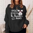 Easily Distracted By Bunnies And Books Sweatshirt Gifts for Her