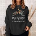 Easily Distracted By Octopuses & Books Lover Mollusc Sweatshirt Gifts for Her Easily Distracted By Octopuses & Books Lover Mollusc Sweatshirt Gifts for Her