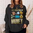 Evolution Of Money お金の進化 ビットコインプランb 暗号通貨btc ホドル スウェットシャツ 彼女への贈り物