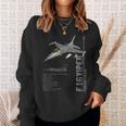 F-16 バイパー ファイティング ファルコン ジェット戦闘機仕様 スウェットシャツ 彼女への贈り物