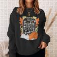 I Fall For Pumpkins Bonfires S'Mores Books Halloween Reader Sweatshirt Gifts for Her