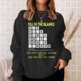 Fill In The Blanks Answers Sox Fork Pants Pulse Books Random Sweatshirt Gifts for Her