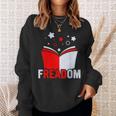 Freadom I Read Banned Books Banned Books Week Librarian Sweatshirt Gifts for Her Freadom I Read Banned Books Banned Books Week Librarian Sweatshirt Gifts for Her