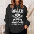 Freemasonkull Quote Deathmiles Mason ユーモア フリーメイソン スウェットシャツ 彼女への贈り物